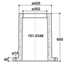 Thermo-Rohr, 600 mm