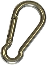 Karabiner 60 x 6, Edelstahl